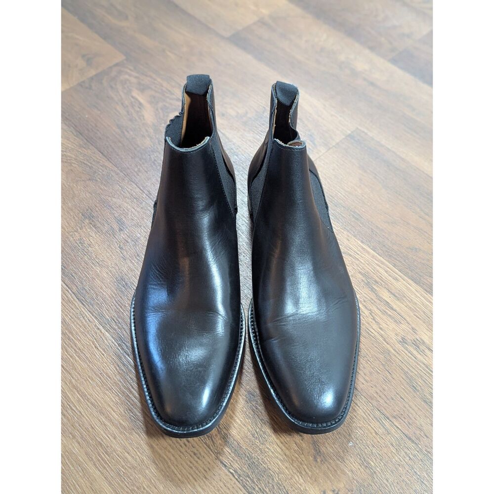 VINCE CAMUTO Mens Black Leather Chelsea Boots Men’s Size 9.5